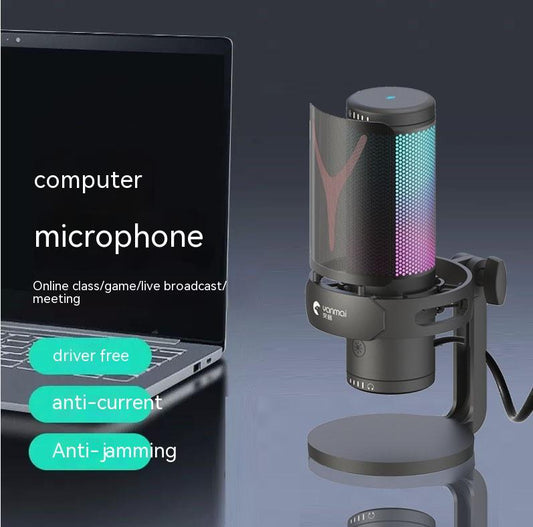 Monitor Function Type-C Computer Dual Interface Microphone